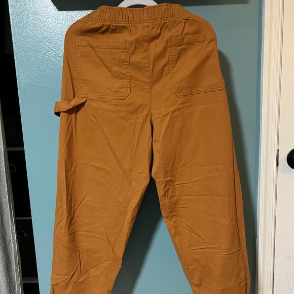 Old Navy Women Sz L Khaki High-Waisted Pulla Utility Pants - Picture 2 of 3